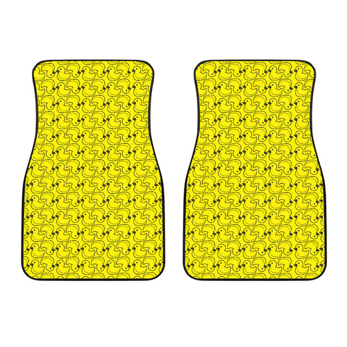 Duck Toy Pattern Print Design 02 Front Car Mats