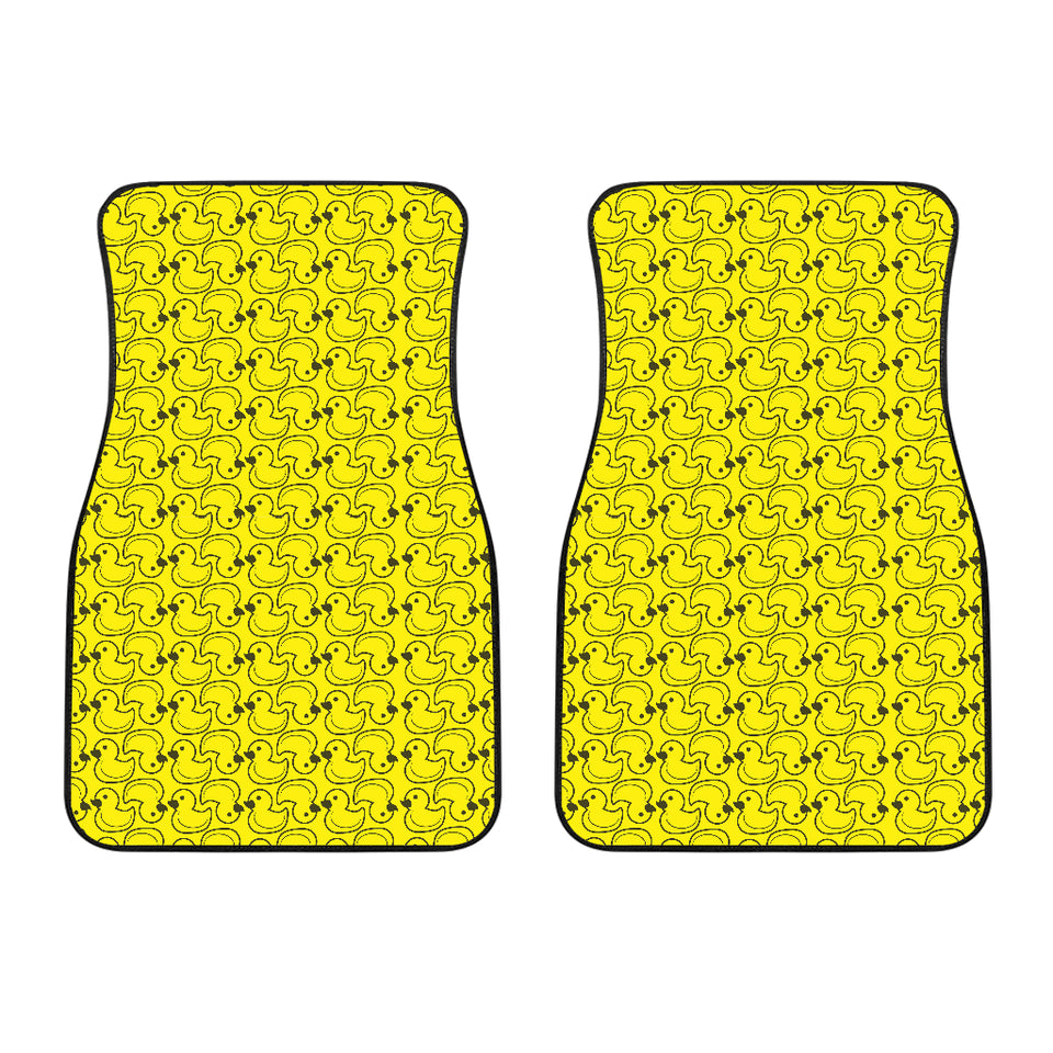 Duck Toy Pattern Print Design 02 Front Car Mats