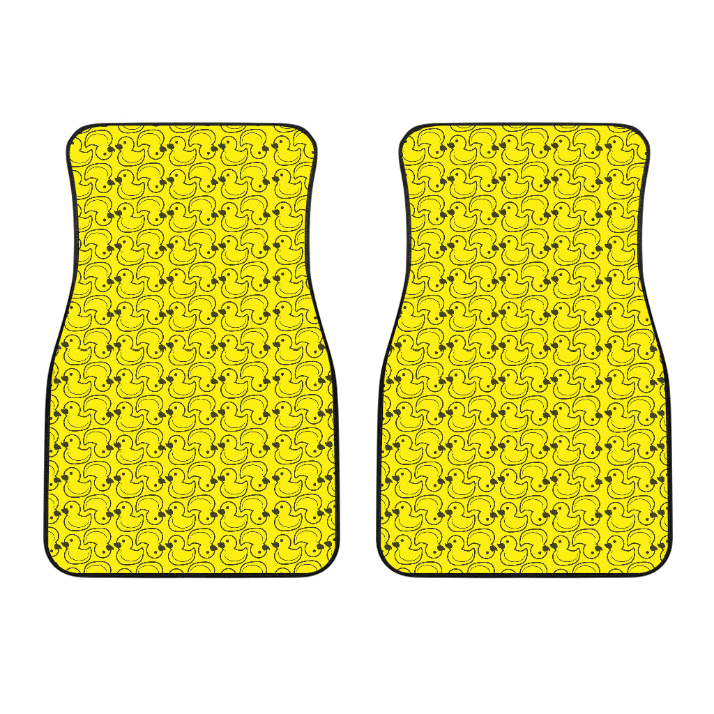 Duck Toy Pattern Print Design 02 Front Car Mats