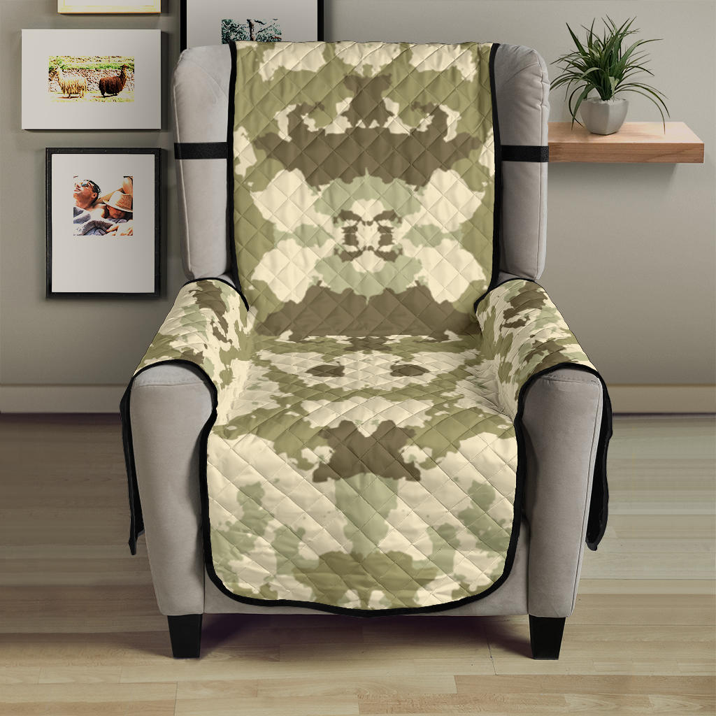 Light Green camo camouflage pattern Chair Cover Protector