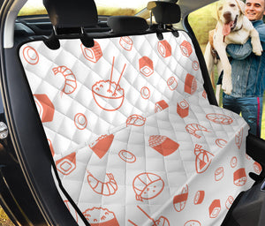 Sushi Pattern Dog Car Seat Covers
