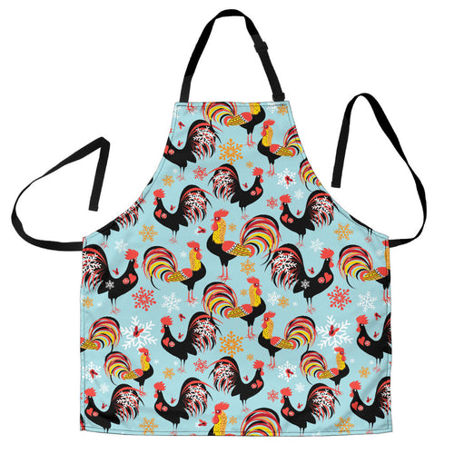 Rooster Chicken Cock Snowfalke Adjustable Apron
