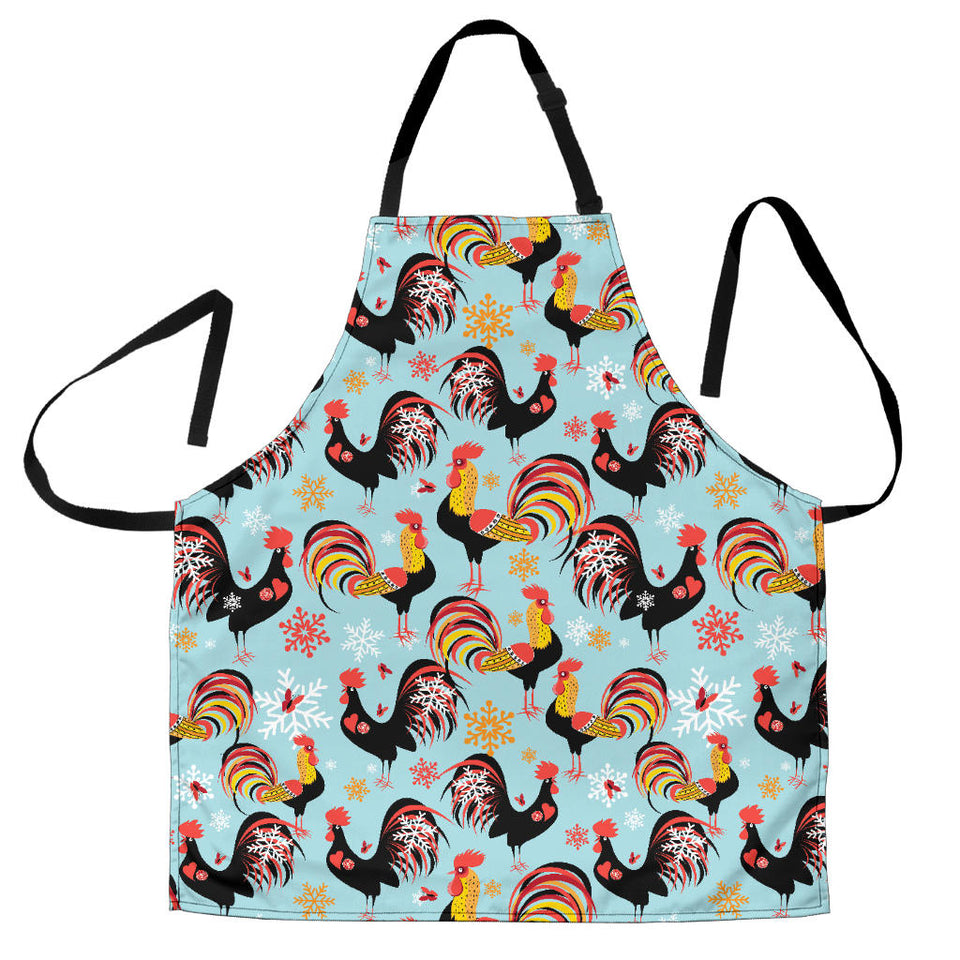 Rooster Chicken Cock Snowfalke Adjustable Apron