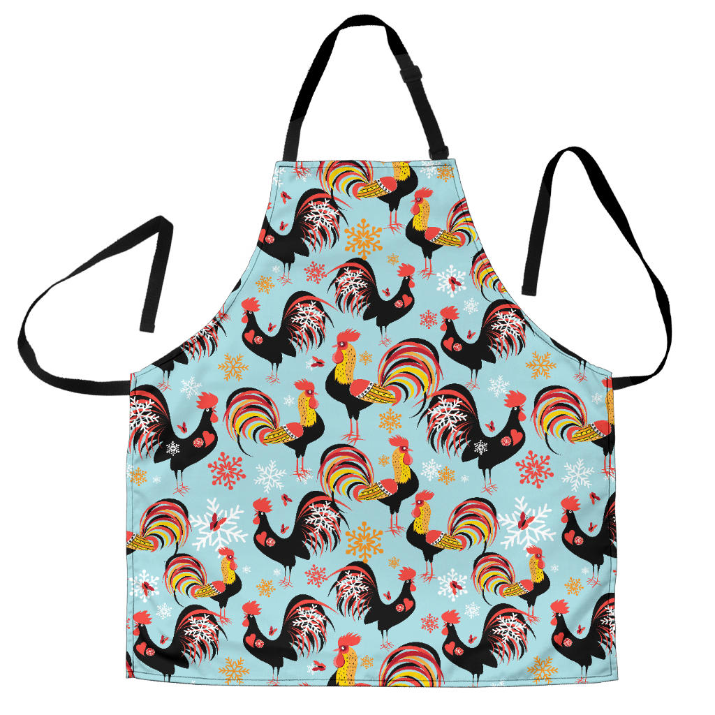 Rooster Chicken Cock Snowfalke Adjustable Apron