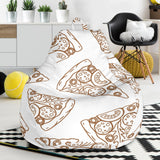 Hand Drawn Pizza Pattern Bean Bag Cover