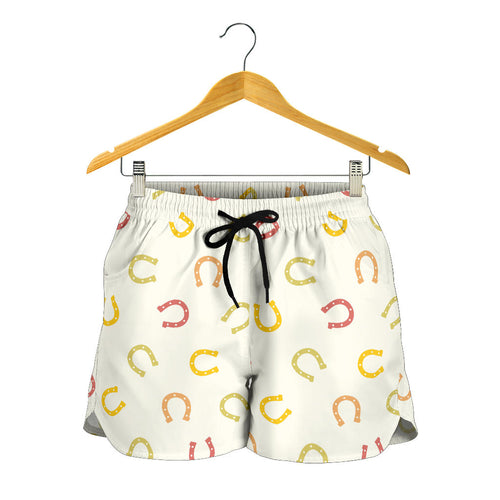 Horseshoes Pattern Print Design 02 Women Shorts