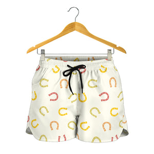Horseshoes Pattern Print Design 02 Women Shorts
