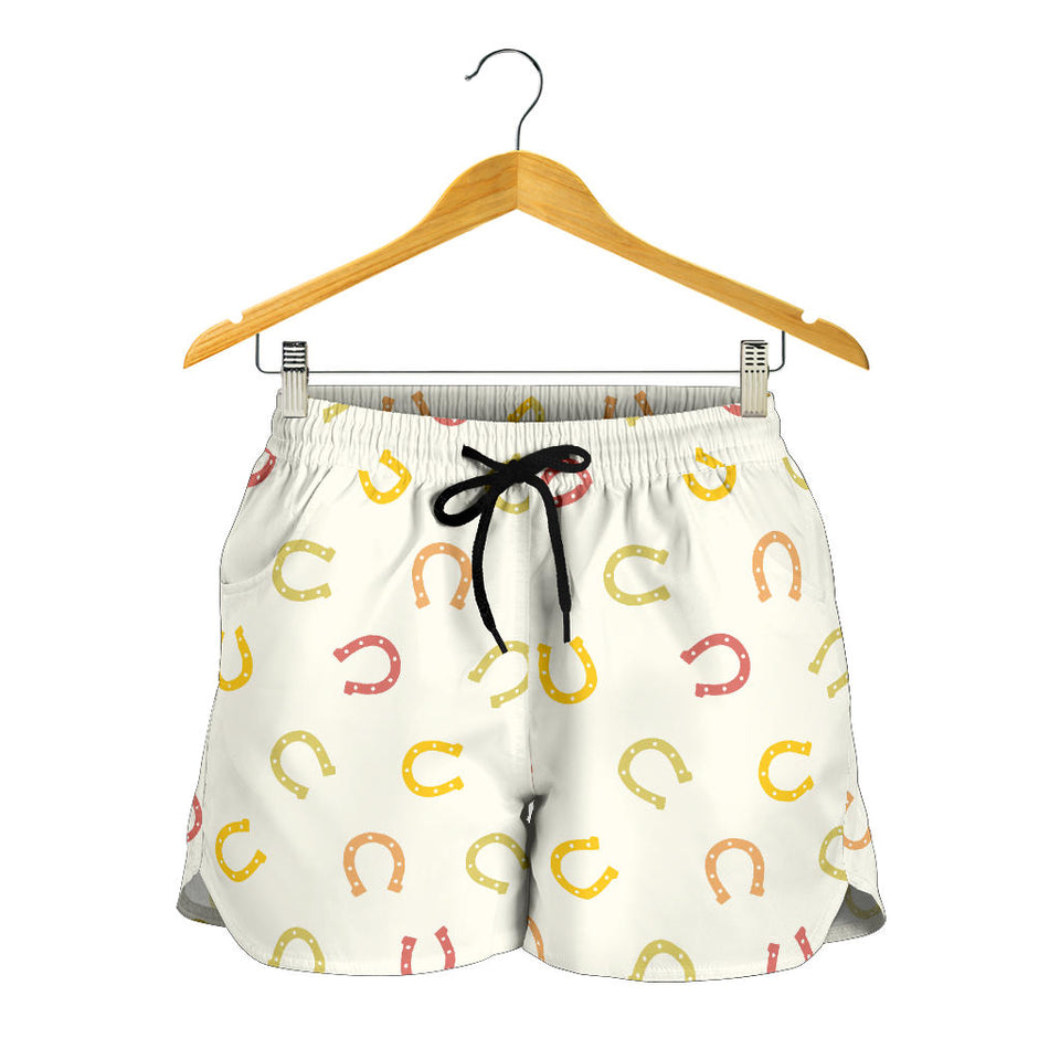 Horseshoes Pattern Print Design 02 Women Shorts