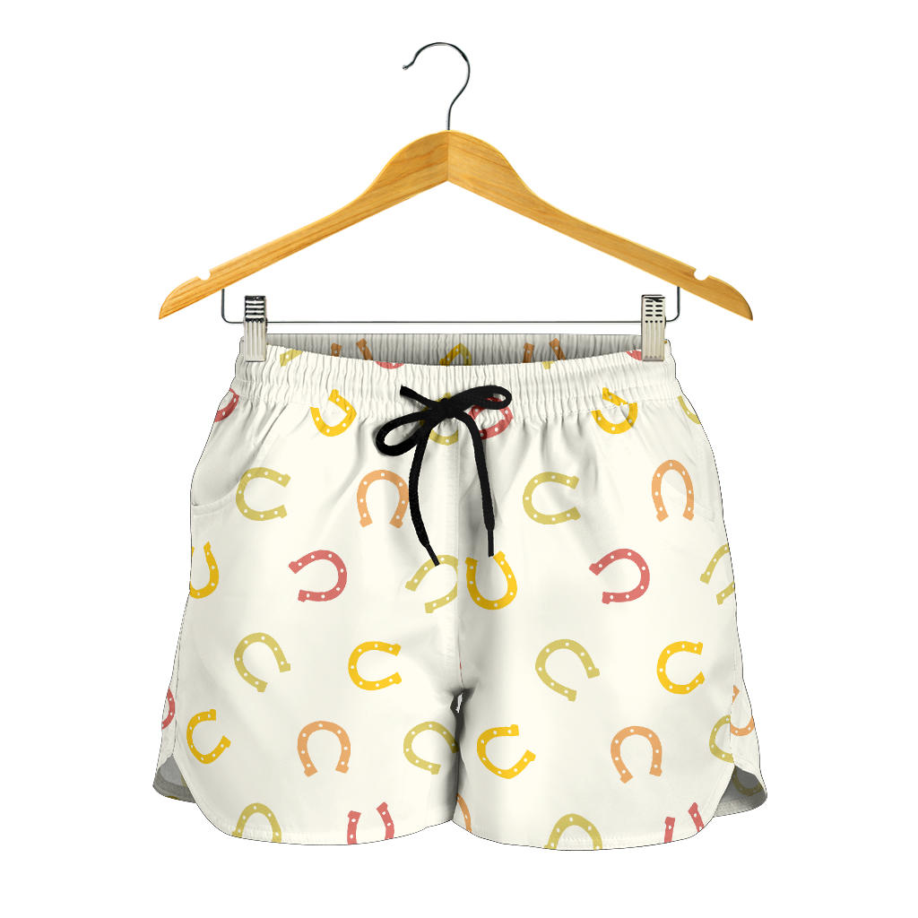 Horseshoes Pattern Print Design 02 Women Shorts