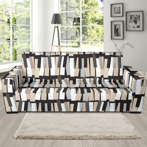 Piano Pattern Print Design 04  Sofa Slipcover