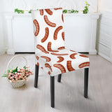 Sausage Pattern Print Design 04 Dining Chair Slipcover