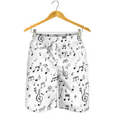 Music Notes Pattern Print Design 04 Men Shorts