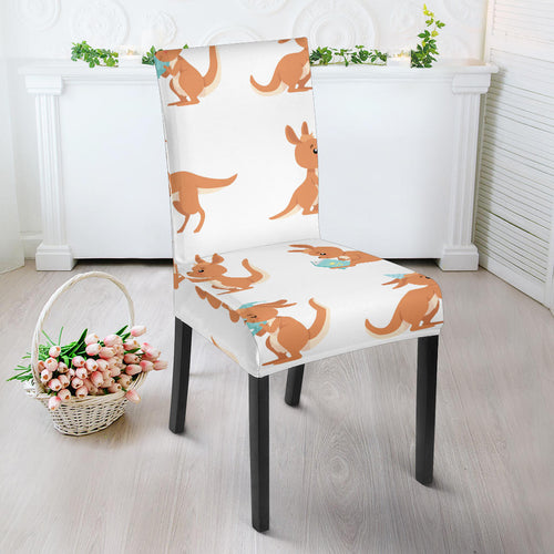 Cute Kangaroo Pattern Dining Chair Slipcover