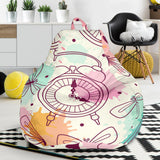 Clock Butterfly Pattern Bean Bag Cover
