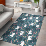 Cute Rabbit Pattern Area Rug