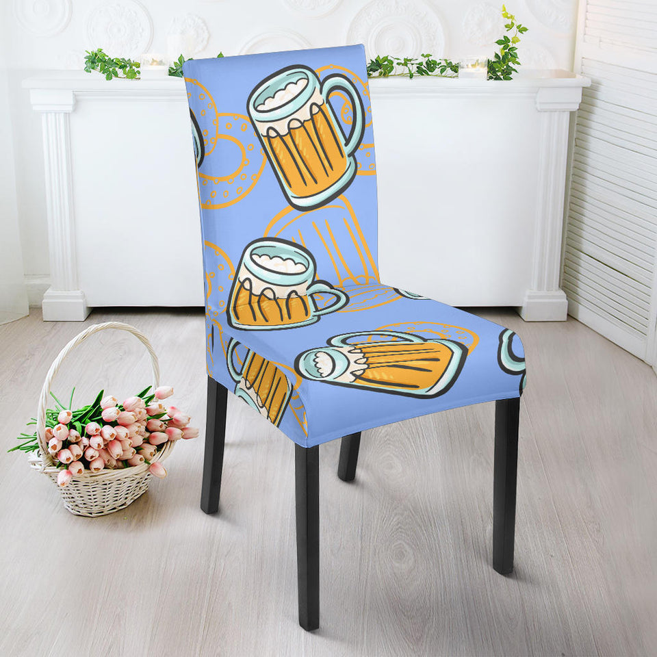 Beer Pattern Dining Chair Slipcover