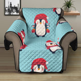 Cute penguin christmas  design pattern Recliner Cover Protector
