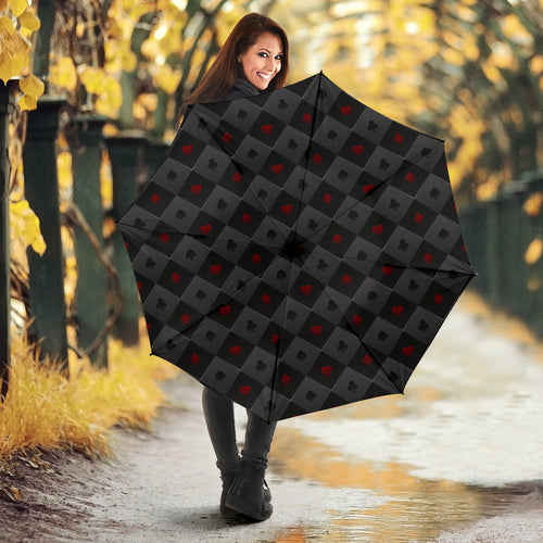 Casino Cards Suits Pattern Print Design 05 Umbrella