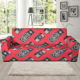 Camera Pattern Print Design 05 Sofa Slipcover