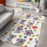 Cute Koalas Teapots Tea Area Rug