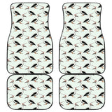 Pelican Pattern Print Design 02 Front and Back Car Mats