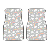 Cute Rainbow Clound Star Pattern Front Car Mats