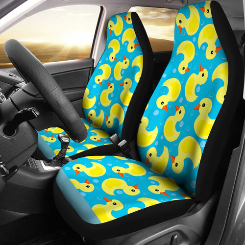 Duck Toy Pattern Print Design 04 Universal Fit Car Seat Covers