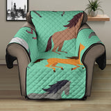 Colorful horses pattern Recliner Cover Protector