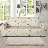 Jack Russel Pattern Print Design 02 Sofa Slipcover