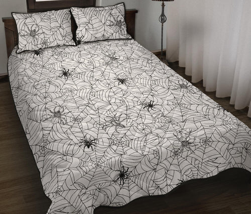 Spider web cobweb pattern Quilt Bed Set