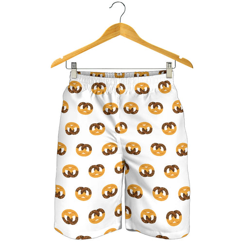 Pretzels Pattern Print Design 02 Men Shorts