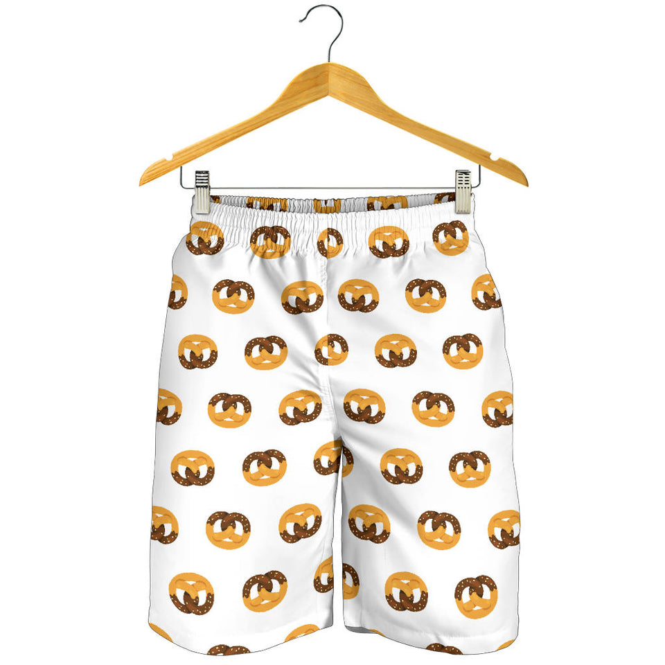 Pretzels Pattern Print Design 02 Men Shorts