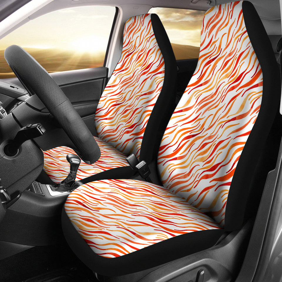 Fire Flame Watercolor Pattern Universal Fit Car Seat Covers