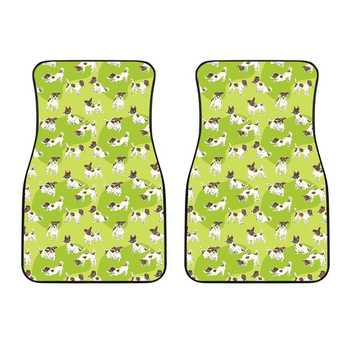 Jack Russel Pattern Print Design 01 Front Car Mats