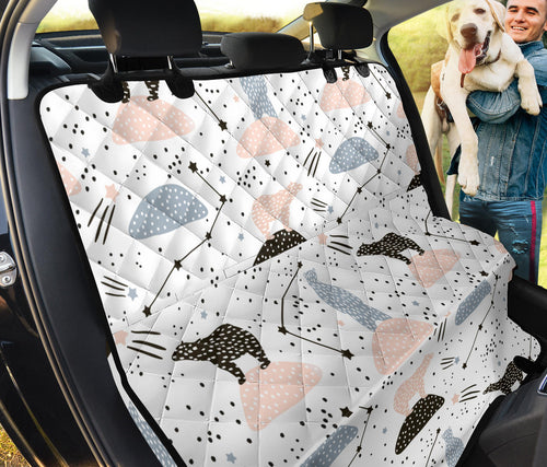 Polar Bears Star Poka Dot Pattern Dog Car Seat Covers