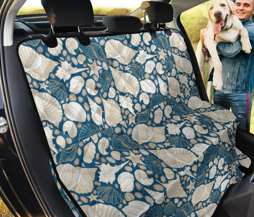 Shell Polynesian Tribal Design Pattern Dog Car Seat Covers