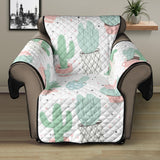 Pastel color cactus pattern Recliner Cover Protector