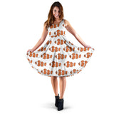 Clown Fish Pattern Print Design 05 Sleeveless Midi Dress