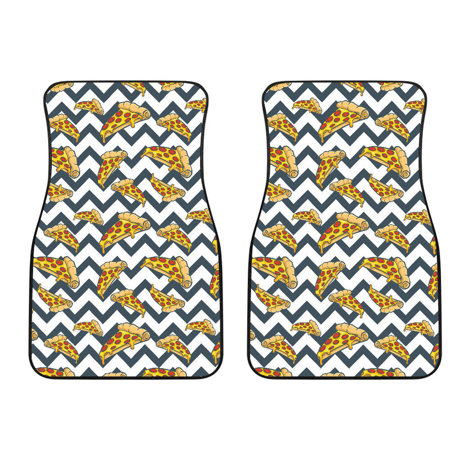 Pizza Design Pattern Front Car Mats