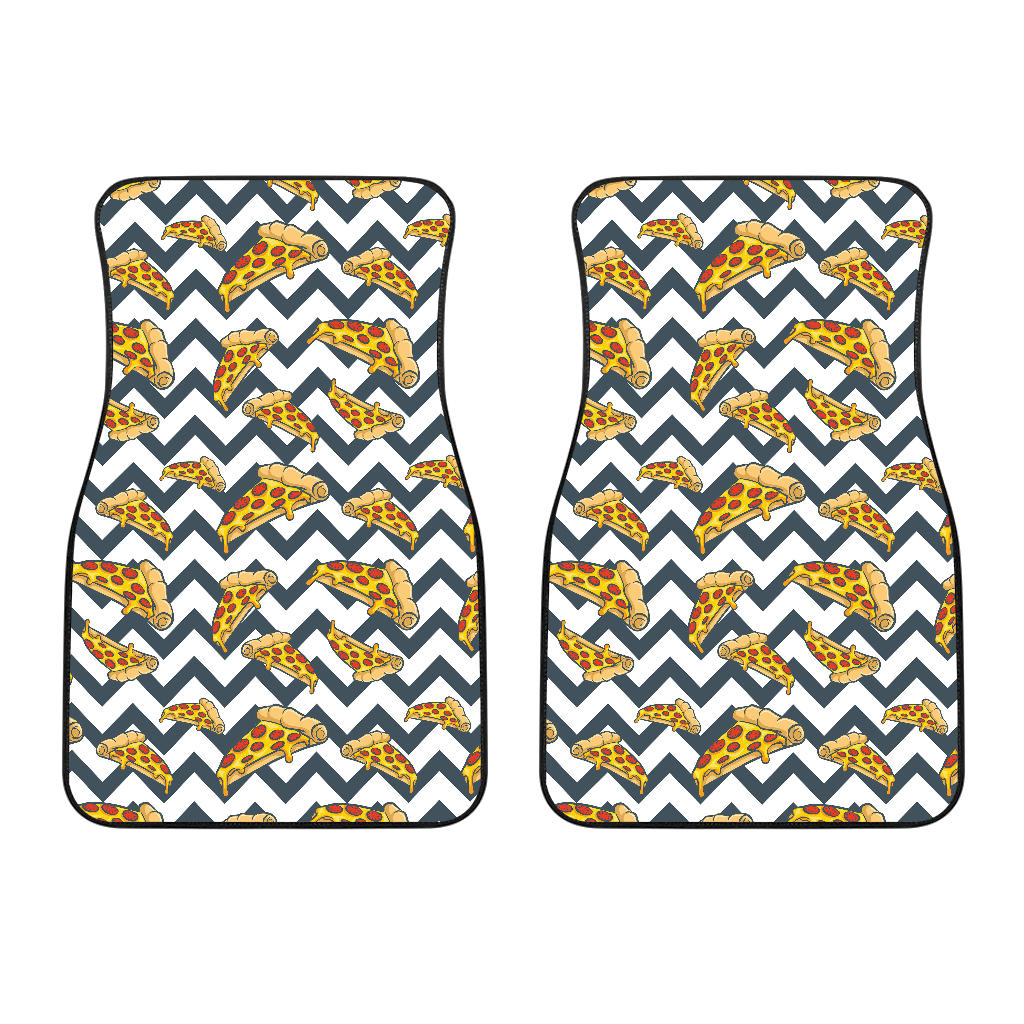 Pizza Design Pattern Front Car Mats