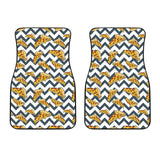 Pizza Design Pattern Front Car Mats
