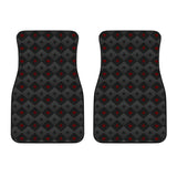 Casino Cards Suits Pattern Print Design 05 Front Car Mats