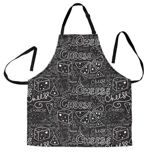 Handwritten Cheese Pattern Adjustable Apron