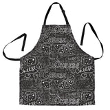 Handwritten Cheese Pattern Adjustable Apron