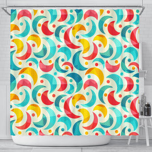 Colorful Moon Pattern Shower Curtain Fulfilled In US