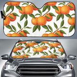 Oranges Pattern Background Car Sun Shade