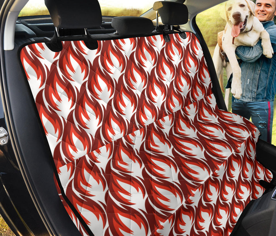 Fire Flame Symbol Design Pattern Dog Car Seat Covers