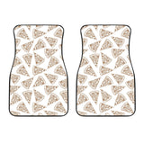 Hand Drawn Pizza Pattern Front Car Mats