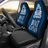 Car Seat Covers - Boat Captain And First Mate Blue