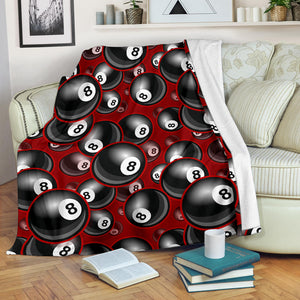 Billiard Ball Pattern Print Design 05 Premium Blanket